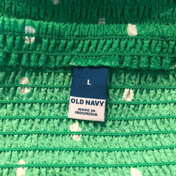 NWT Old Navy tie shoulder polka dot crop tank - Picture 6 of 7